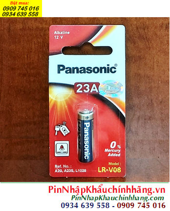 Panasonic A23, LR-V08 Pin remote cửa Panasonic A23/LR-V08 alkaline 12v